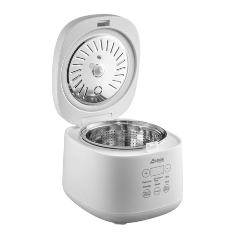 ACook by Buffalo BOILSTEAM Stainless Steel Inner Pot Mini Rice Cooker 2L