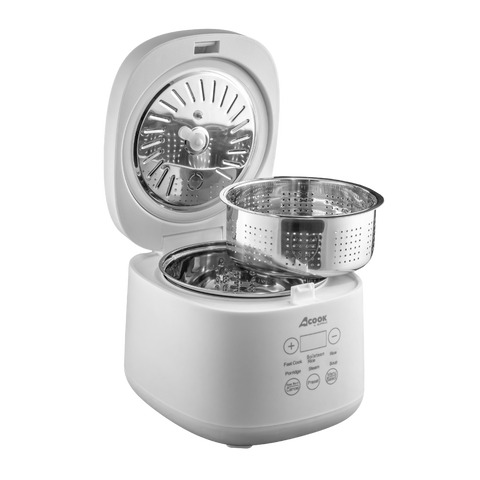 ACook by Buffalo BOILSTEAM Stainless Steel Inner Pot Mini Rice Cooker 2L