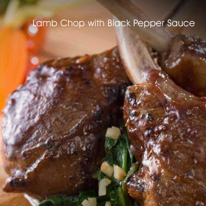 Lamb Chop with Black Pepper Sauce