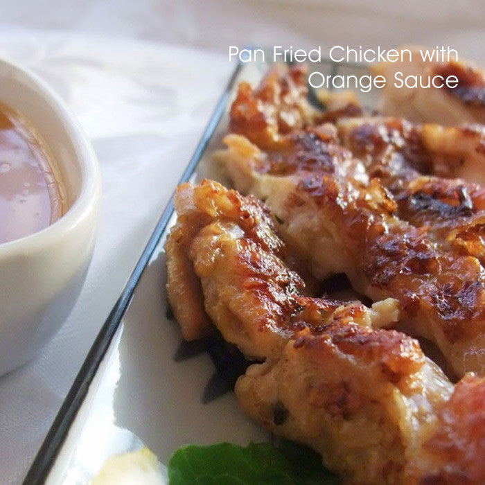 Pan Fried Chicken with Orange Sauce
