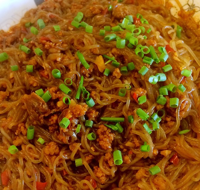 Stir Fried Glass Noodle with Minced Pork by Buffalo IH Smart Cooker