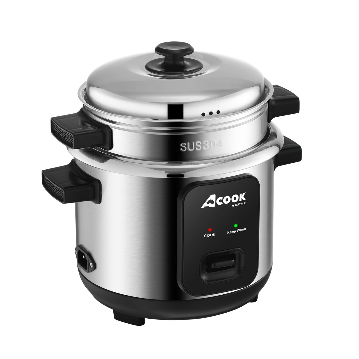 ACook by Buffalo Stainless Steel No Coating Chemical Free Classic Rice ...