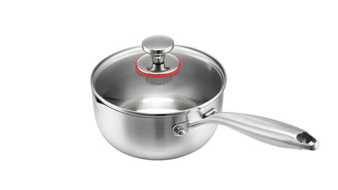 ACook Titanium Saucepan | Multi-Ply Stainless Steel | Uncoated & Easy Wash Saucepan