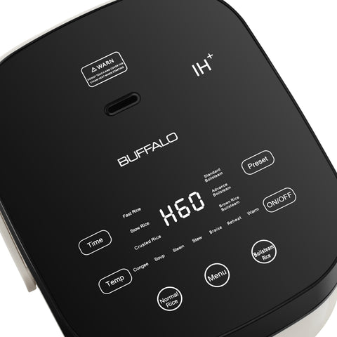 Buffalo NEW IH Stainless Steel Inner Pot Smart Rice Cooker with Boilsteam Function (5 cups)