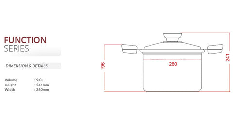 Buffalo Function Series 26cm Stock Pot