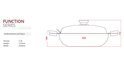 Buffalo Function Series 32cm Perfect Cooker