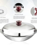 Buffalo Function Series 38cm Flat Bottom Wok