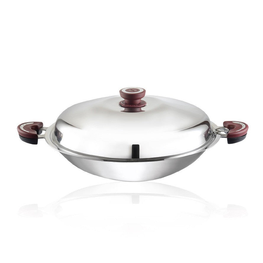 Buffalo Function Series 38cm Flat Bottom Wok