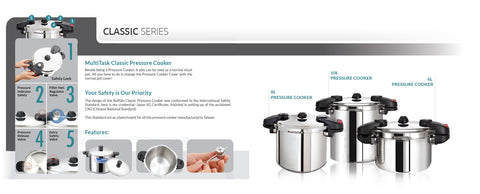 Buffalo Commercial Pressure Cooker 20L