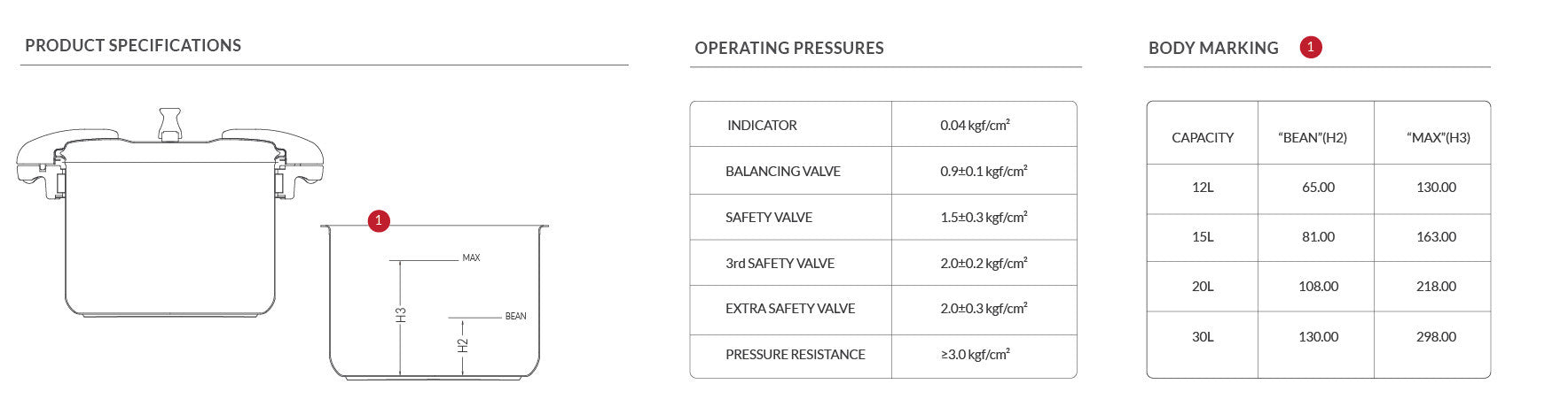 Buffalo Commercial Series Pressure Cooker 21L